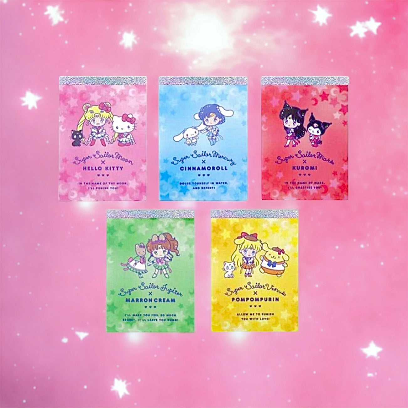 Sanrio x Sailor Moon Memo Pad Set