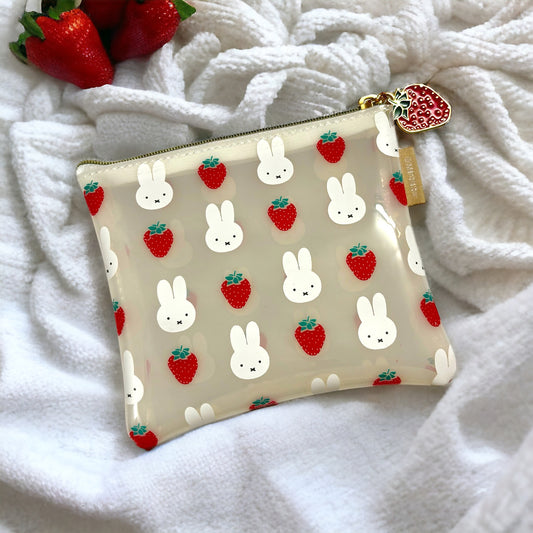 Miffy Strawberry Clear Pouch
